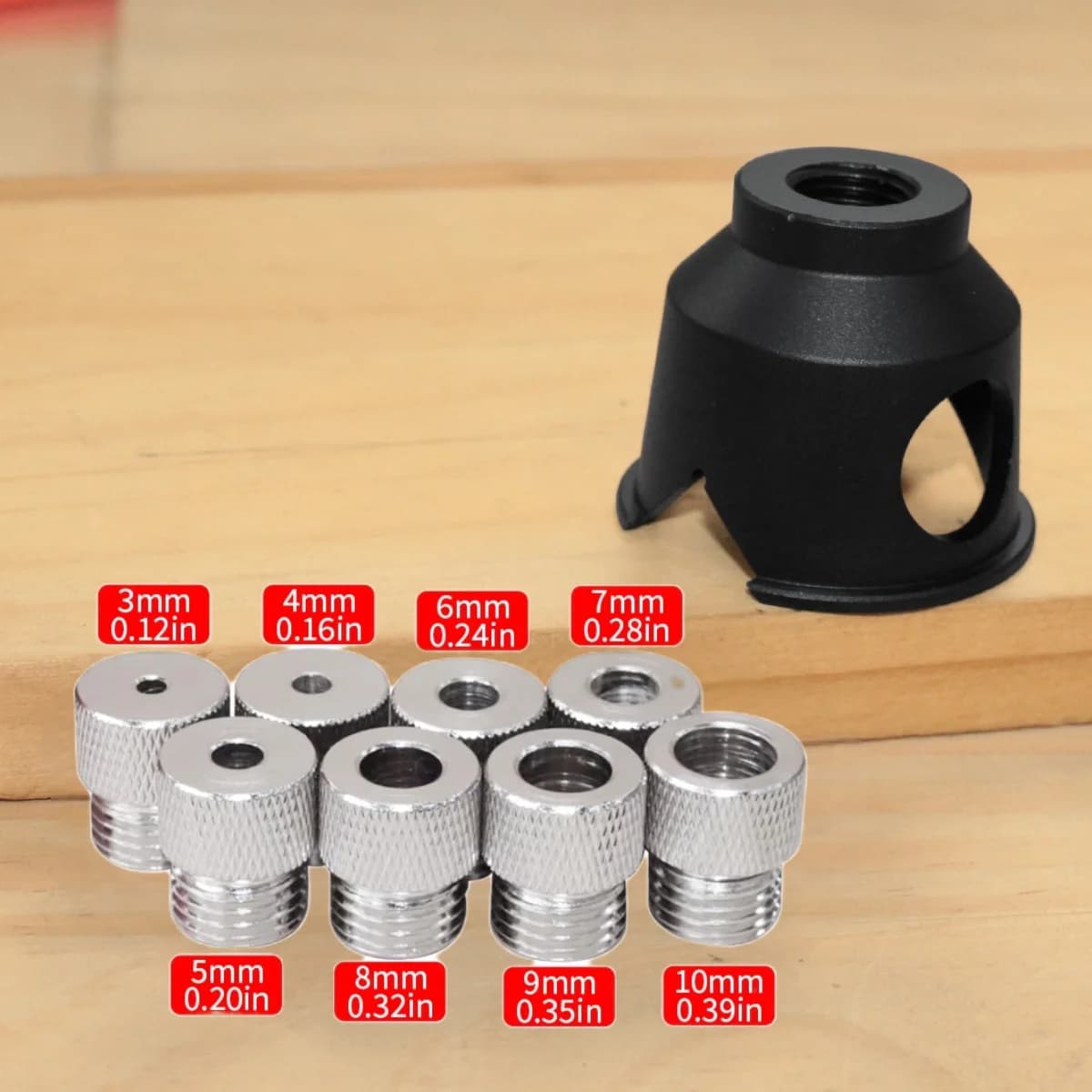 Vertikālā urbuma vadītne kabatas cauruma žāģe, 3-10mm