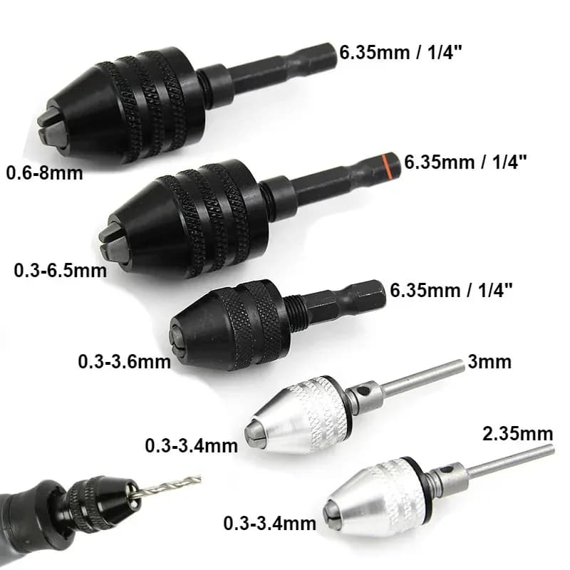 0.3-8.0mm ātrmaiņas mini urbjmašīnas patrona