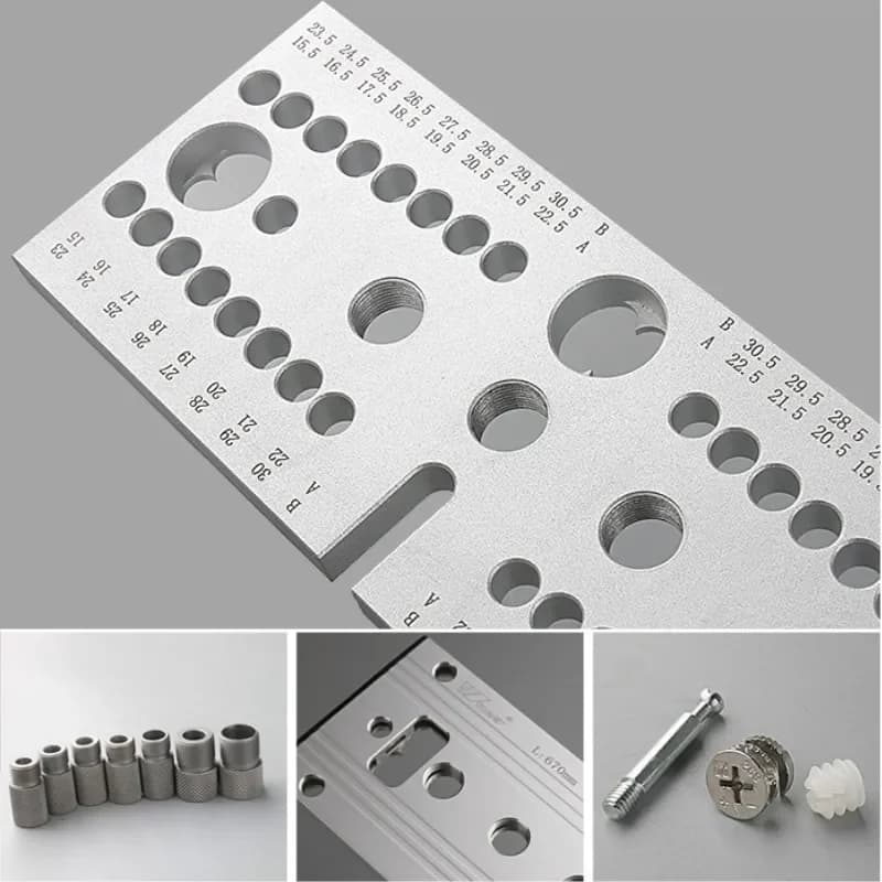 3-in-1 regulējams koka apstrādes tapu montāžas komplekts