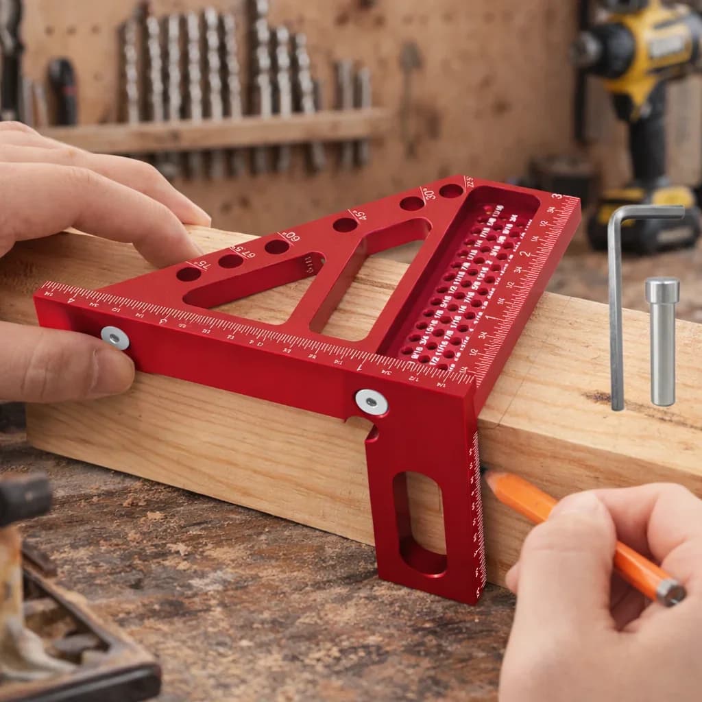 3D daudzleņķu mērinstruments, metriskais un imperiālais
