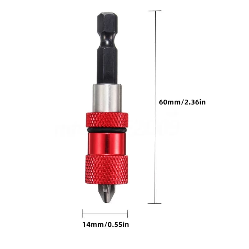 60 mm regulējama magnētiskā sešstūra uzgriežņu atslēgas galviņa